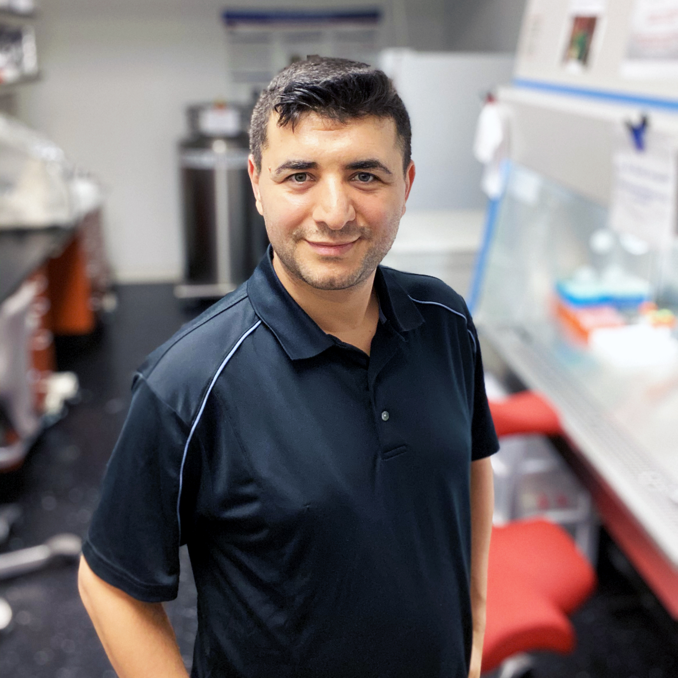 Dr. Ferhat Ozturk in the laboratory